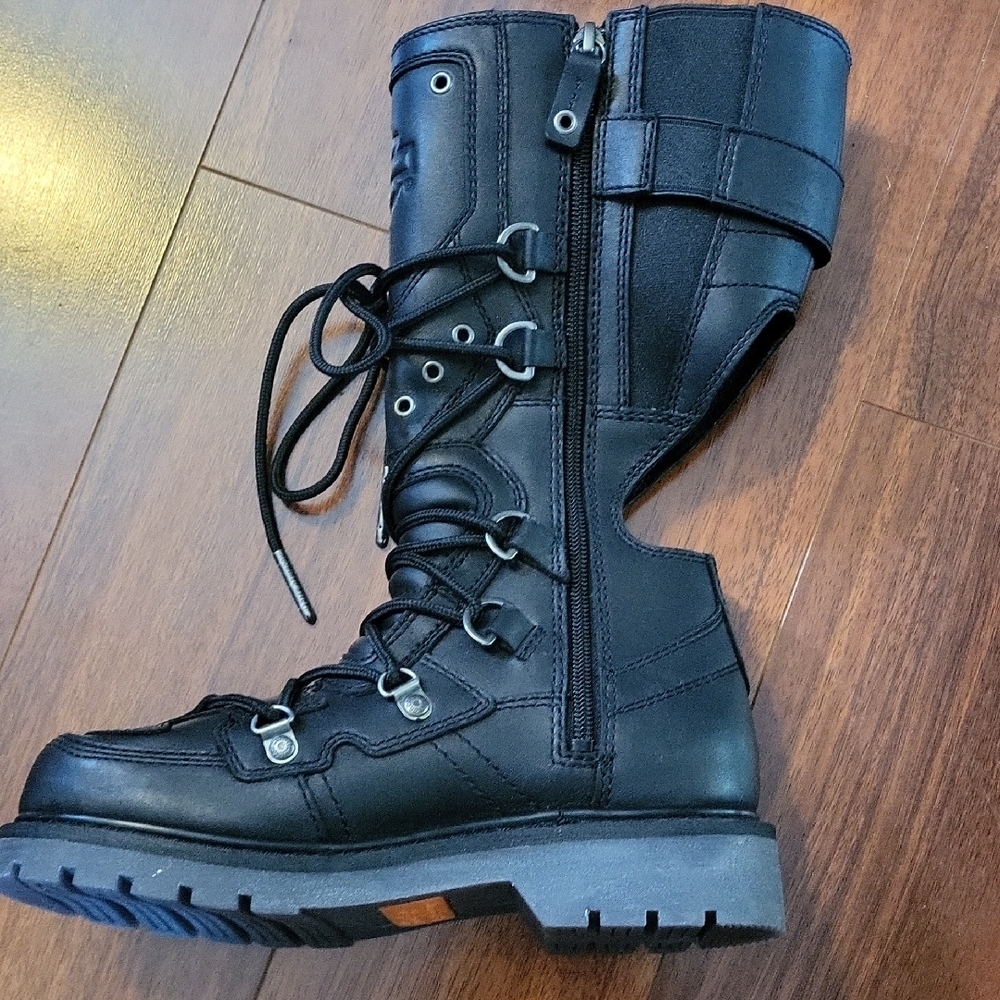 RARE!!Harley-Davidson Women's Riding Boots Size 6 Motocross - Picture 3 of 6